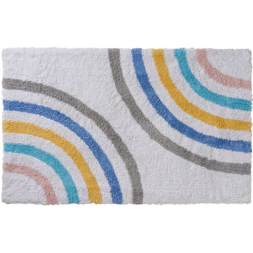 Tapis Enfant Déco Arc-En-Ciel En Coton