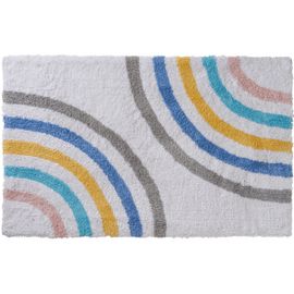 Tapis Enfant Déco Arc-En-Ciel En Coton