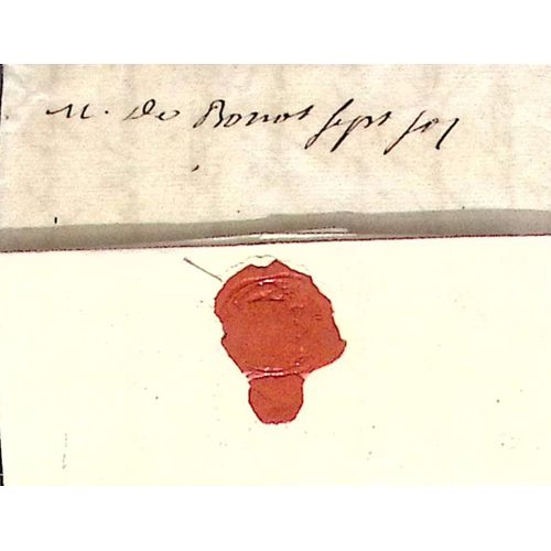 Lettre Ancienne - Cachet De Cire - Bourg Saint Andéol - 1734