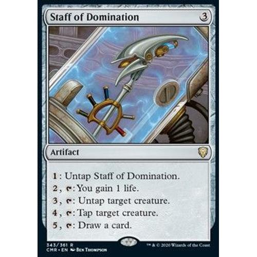 Bâton De Domination - Commander Legends - Staff Of Domination - R - Magic / Mtg - Foil / Premium