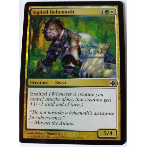 Sigiled Behemoth - Foil - Mtg - La Renaissance D'alara - 79