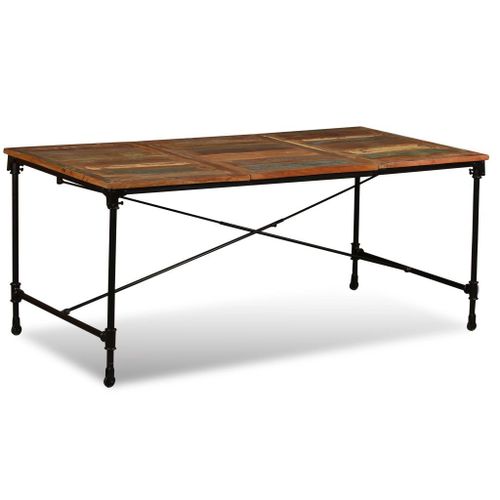 Vidaxl Table De Salle À Manger Bois De Récupération Massif 180 Cm