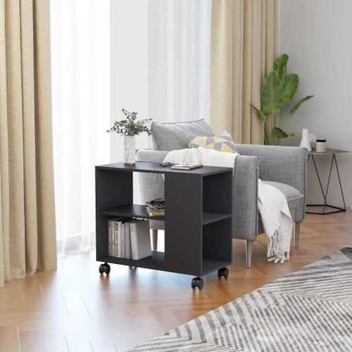 Vidaxl Table D'appoint Gris 70x35x55 Cm Bois D'ingénierie