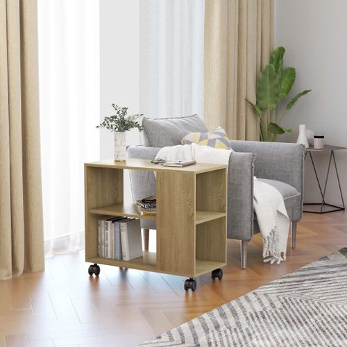 Vidaxl Table D'appoint Chêne Sonoma 70x35x55 Cm Bois D'ingénierie