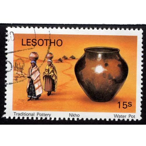 Timbre Traditional Pottery.Nkho.Water Pot.Lesotho .15s.