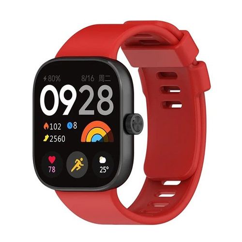 Bracelet En Silicone Lisse Phonecare Compatible Avec Xiaomi Smart Band 8 Pro - Rouge