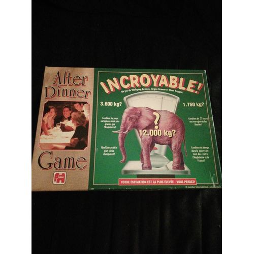 Jeu After Dinner Incroyable