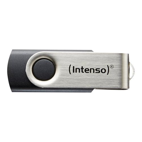 Intenso Basic Line - Clé USB - 64 Go - USB 2.0 - noir, argent