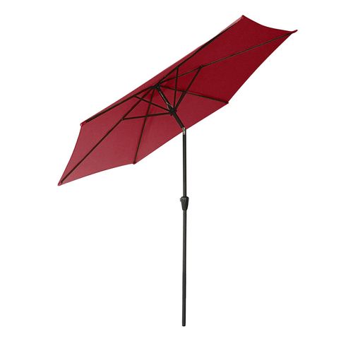 Parasol Droit Hapuna Rond 2,70m De Diamètre Rouge