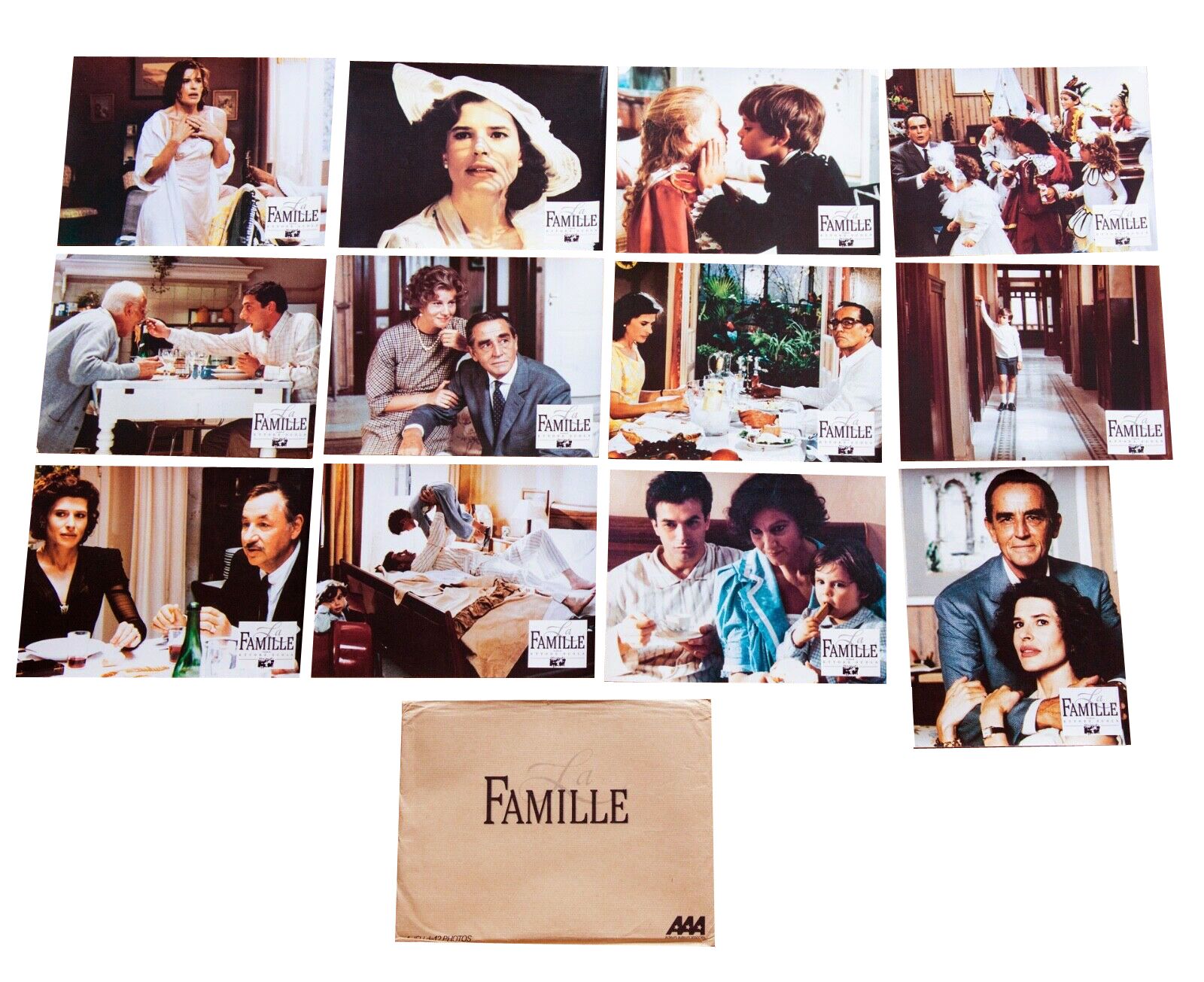 La Famille (La Famiglia) : Jeu De 12 Photos D'exploitation Cinématographique - Format 23x30 Cm - De Ettore Scola Avec Vittorio Gassman, Fanny Ardant, Stefania Sandrelli, Philippe Noiret - 1987