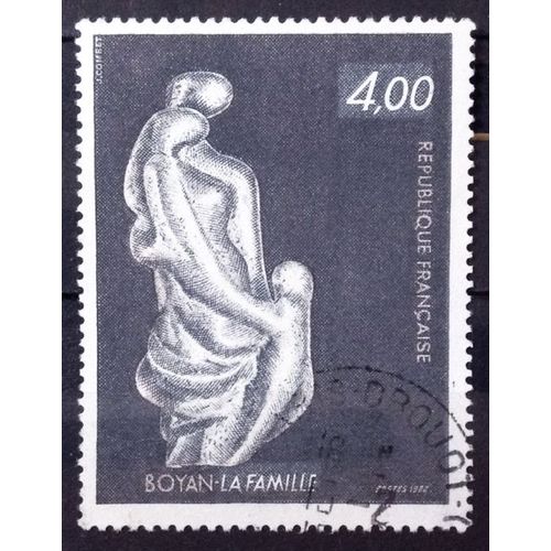 Sculpture Marc Boyan - La Famille 4,00 (Très Joli N° 2234) Obl - France Année 1982 - Brn83 - N30414