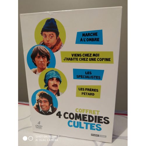 Coffret 4 Comédies Cultes - Marche À L'ombre + Viens Chez Moi J'habite Chez Une Copine + Les Spécialistes + Les Frères Pétard - Pack