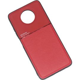 Coque Housse Etui Plaque De Metal Integree Pour Xiaomi Redmi Note 9 5g/Xiaomi Redmi Note 9t - Rouge