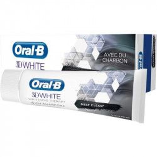 Oral B 3d White Luxe Dentifrice Charbon 75ml 