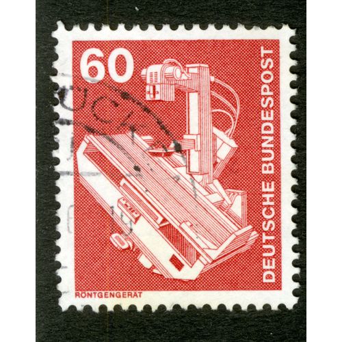 Timbre Oblitéré Deutsche Bundespost, 60, Rontgengerat