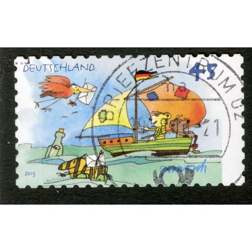Timbre Oblitéré Deutschland, Janosch, 2013, 45