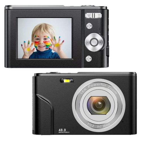 Caméra numérique 1080P / 48 mégapixels / Zoom 16x Le noir