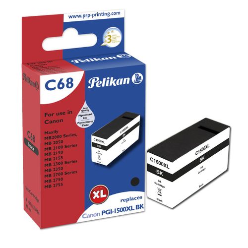 Pelikan C68 Black Cartouche D'encre 1 Pièce(s) Compatible Rendement é