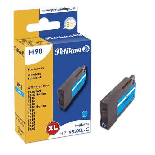 Pelikan H98 Cyan Cartouche D'encre 1 Pièce(s) Compatible Rendement él
