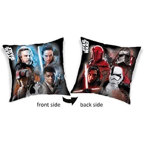 Star Wars Disney : Housse De Coussin Reversible / Taie D'oreiller 40x40cm Avec Fermeture - Neuf