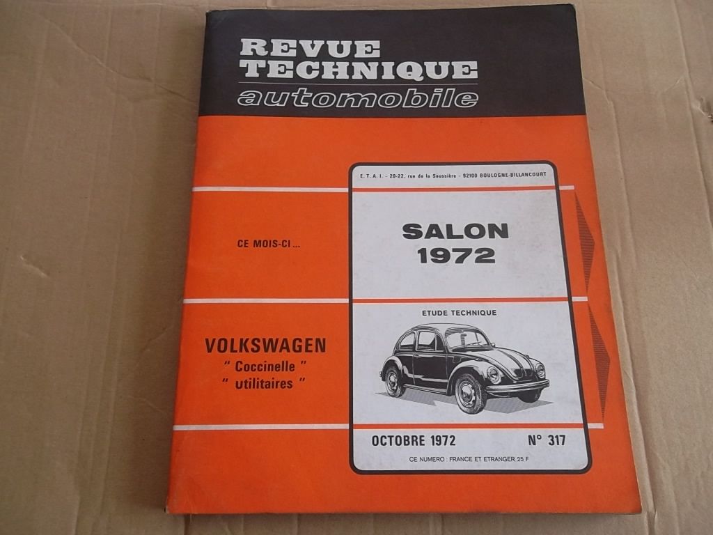 REVUE TECHNIQUE COCCINELLE ET UTILITAIRES depuis 1968 Rakuten