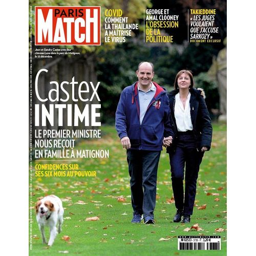 Paris-Match 3738 Jean Castex, Amal,Et G. Glooney, . Birkin, Viola Davis, Les Enfants Du Cap. Dreyfus