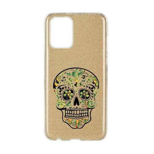 Coque Iphone 12 Pro Max Paillettes Dore Mort Mexicaine Jungle