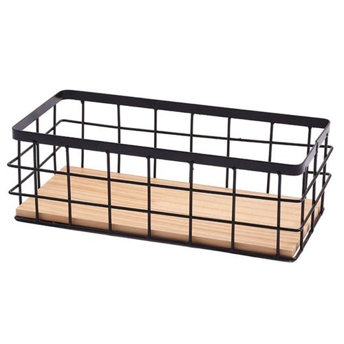 Support D'étagère Murale En Fer Forgé, Panier De Rangement Suspendu Pour Salle De Bain, Cuisine, Bac De Rangement Suspendu Ménager, Organisateur De Maison De Ferme