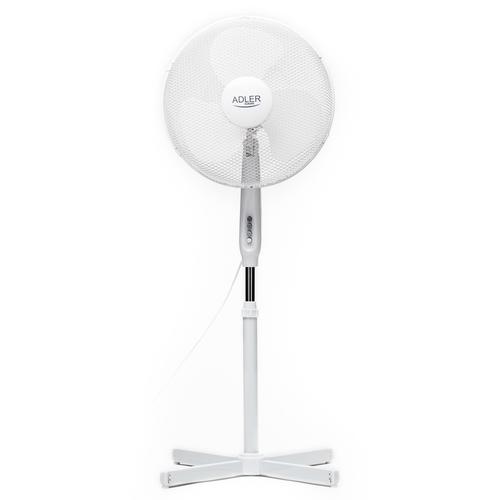 Ventilateur de sol oscillant, incliné 40 cm, réglable en hauteur, 3 vitesses Adler AD 7305