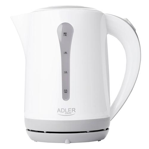 Bouilloire Électrique 2,5L, sans BPA, Résistance Cachée, sans fil 360° 2000W Adler AD1244