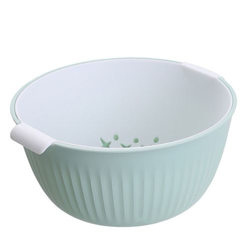 Ensemble De Passoire De Cuisine, Panier De Vidange À Double Couche Avec Passoire Pour Tremper Les Légumes Et Les Fruits, Offre Spéciale