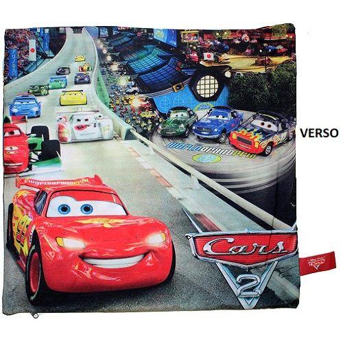 Cars Disney : Housse De Coussin Reversible / Taie D'oreiller 40x40cm - Neuf