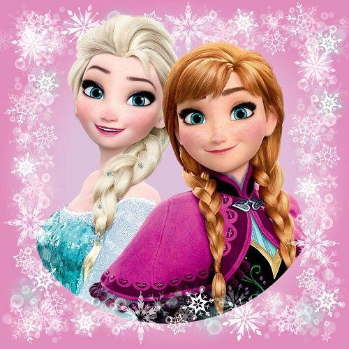 La Reine Des Neiges Frozen Disney (Anna & Elsa) : Housse De Coussin / Taie D'oreiller 40x40cm - Neuf