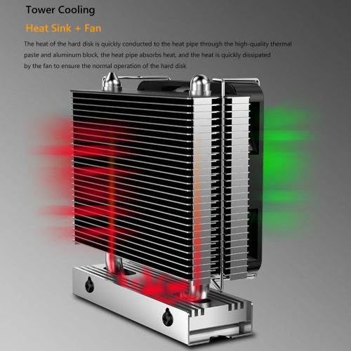 Dissipateur thermique pour PC de bureau, avec 2280 ventilateurs SSD, disque dur M2 6010, PCI-E 4.0/5.0