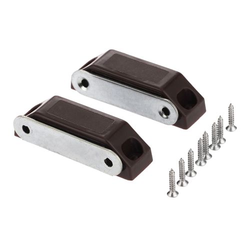 Bowarehouse pro ¿ loquet de porte magnétique 59x16MM, loquet de garde-robe de cuisine, matériel de meubles + vis 2 pièces