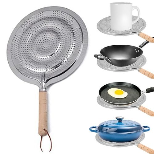 Plaque De Cuisson De 21cm, 1 Pièce, Anneau De Cuisson, Diffuseur De Chaleur, Cuisinière À Gaz Électrique, Tapis De Poêle, Plaque De Cuisson, Coussin Isolant De Cuisine Domestique