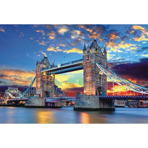 Pont De La Tour De Londres 75x50cm, Puzzle De 1000 Pièces Pour Adultes Et Enfants, Jeu De Décompression, Cadeaux Pour La Maison, Amusant À Assembler