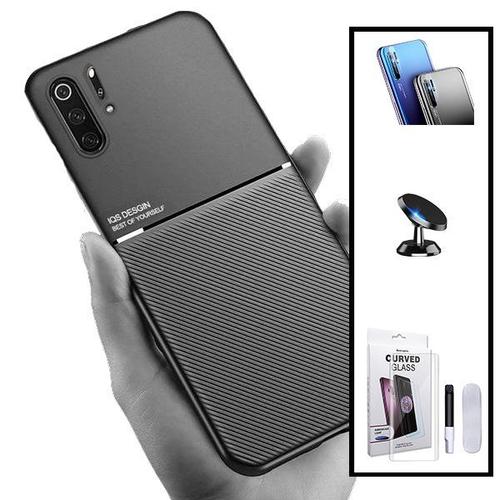 Kit Coque Magnétique Lux + Verre Trempé Nano Incurvé Uv + Film Caméra Arrière + Support Magnétique Pour Huawei P30 Pro