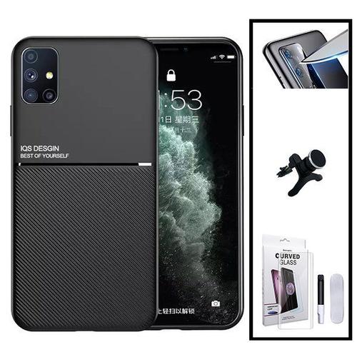 Kit Coque Magnétique Lux + Verre Trempé Nano Incurvé Uv + Film Caméra Arrière + Support Magnétique Renforcé Pour Huawei P40 Pro