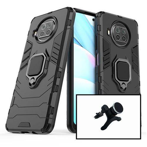 Kit Support Magnétique Renforcé + Coque Military Defender 3x1 Anti-Impact Pour Xiaomi Redmi Note 9 Pro 5g