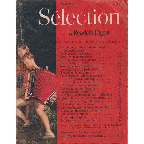 Selection Du Reader's Digest Juin 1952