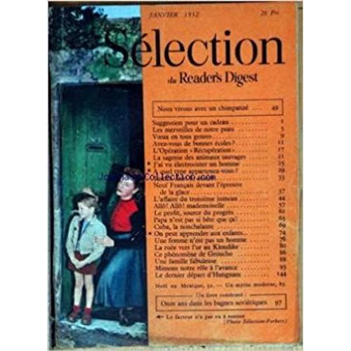Selection Du Reader S Digest Janvier 1952