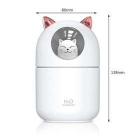 Purificateur d'air USB silencieux, diffuseur d'arôme de chat mignon avec veilleuse colorée, purificateur d'air, brume fraîche pour la maison