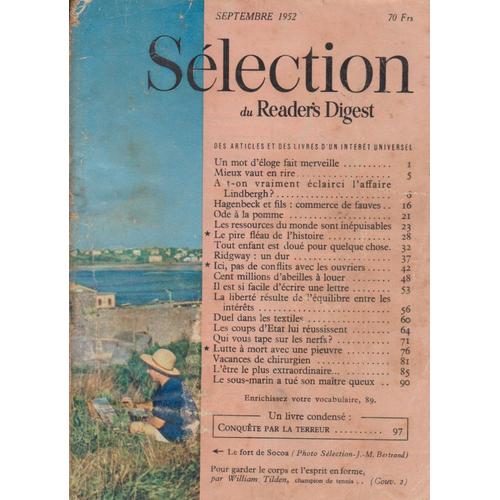 Selection Du Reader S Digest Septembre 1952