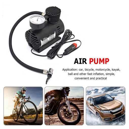 Mini Compresseur D'air Portable Pour Voiture, Gonfleur Électrique, ...