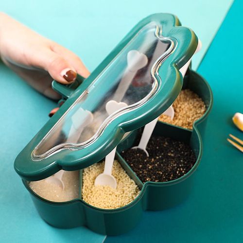Boîtes D'assaisonnement Bol À Sucre Au Poivre Salière Épices Bocaux De Rangement Gadget Accessoires De Cuisine Organisateur Conteneur À Condiments