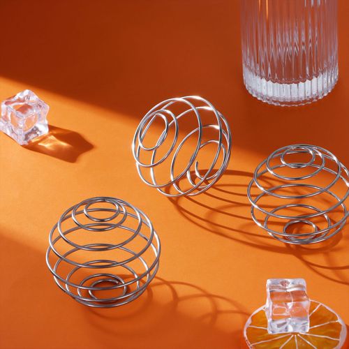 Mélangeur De Protéines Milkshake En Acier Inoxydable, Boule De Mélange, Fouet, Boules À Ressort, Accessoires De Cuisine, 1 Pièce