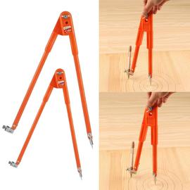 Orange L Fenteer 2x Compas pour charpentier Compas Boussole menuisier plastique 