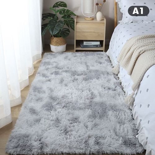 Tapis Épais Nordique En Peluche, Couverture De Sol Pour Chambre À Coucher, Paillasson Doux De Décoration De Salon Pour Enfants Et Adolescents