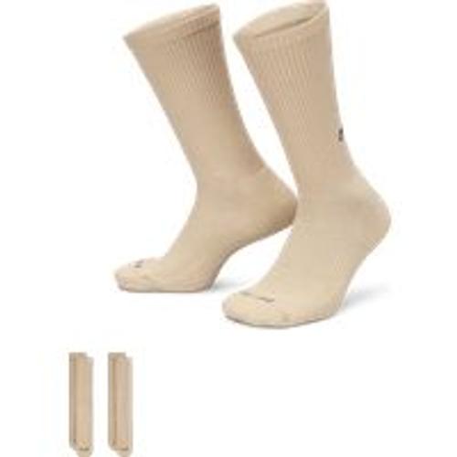 Chaussettes Mi-Mollet Nike Everyday Cushioned (2 Paires) - Marron